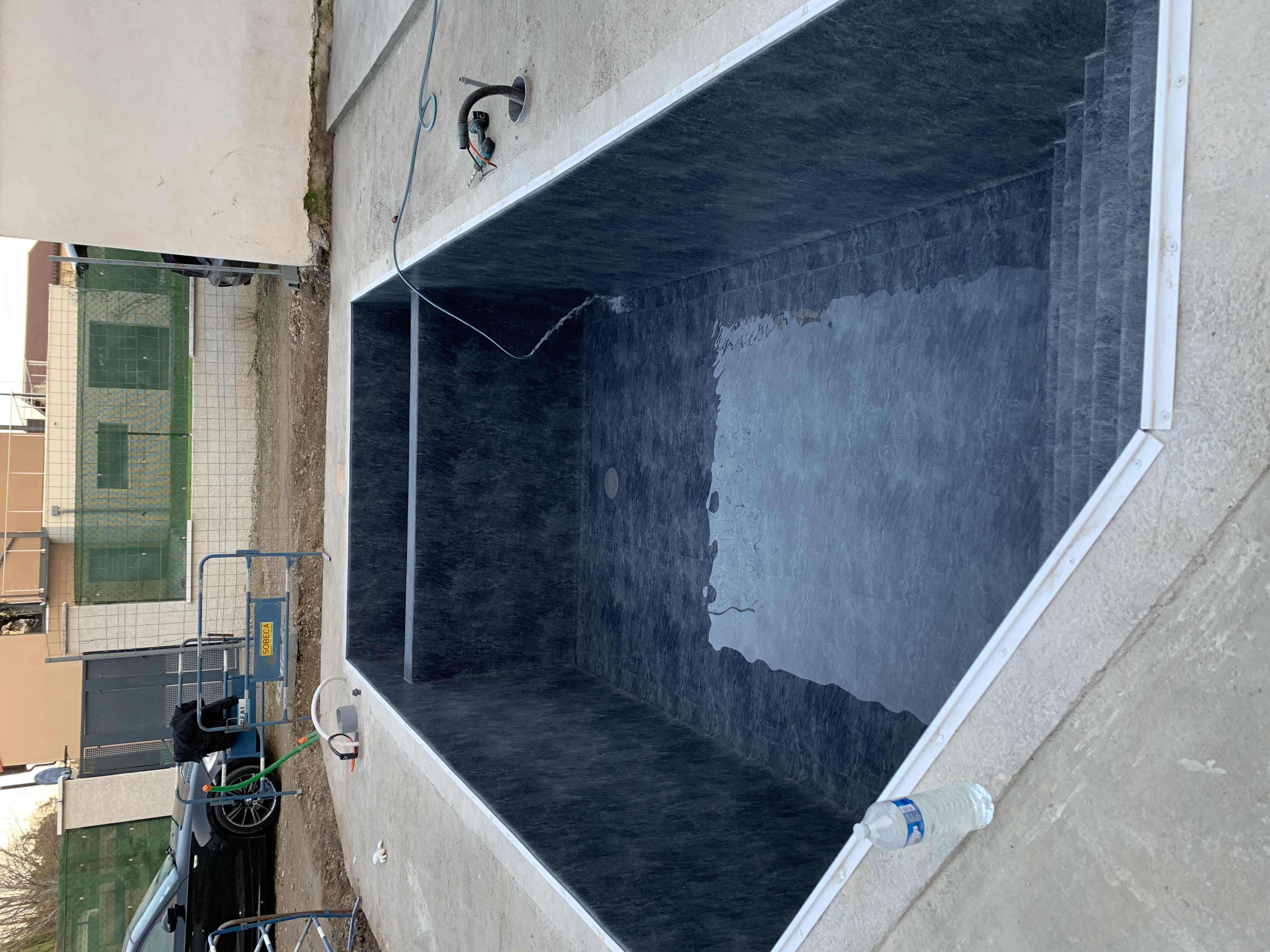 Piscine PVC Imitation Pierre