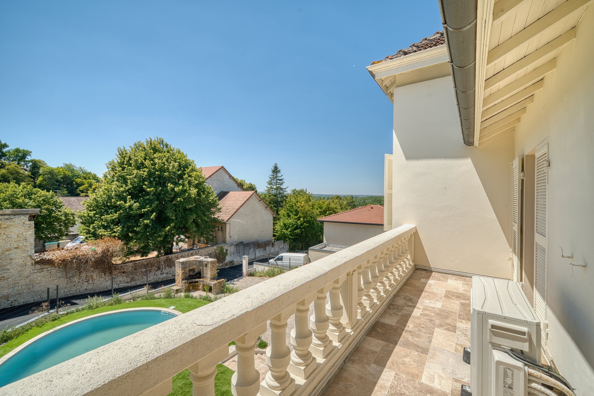 La vue depuis le balcon, après